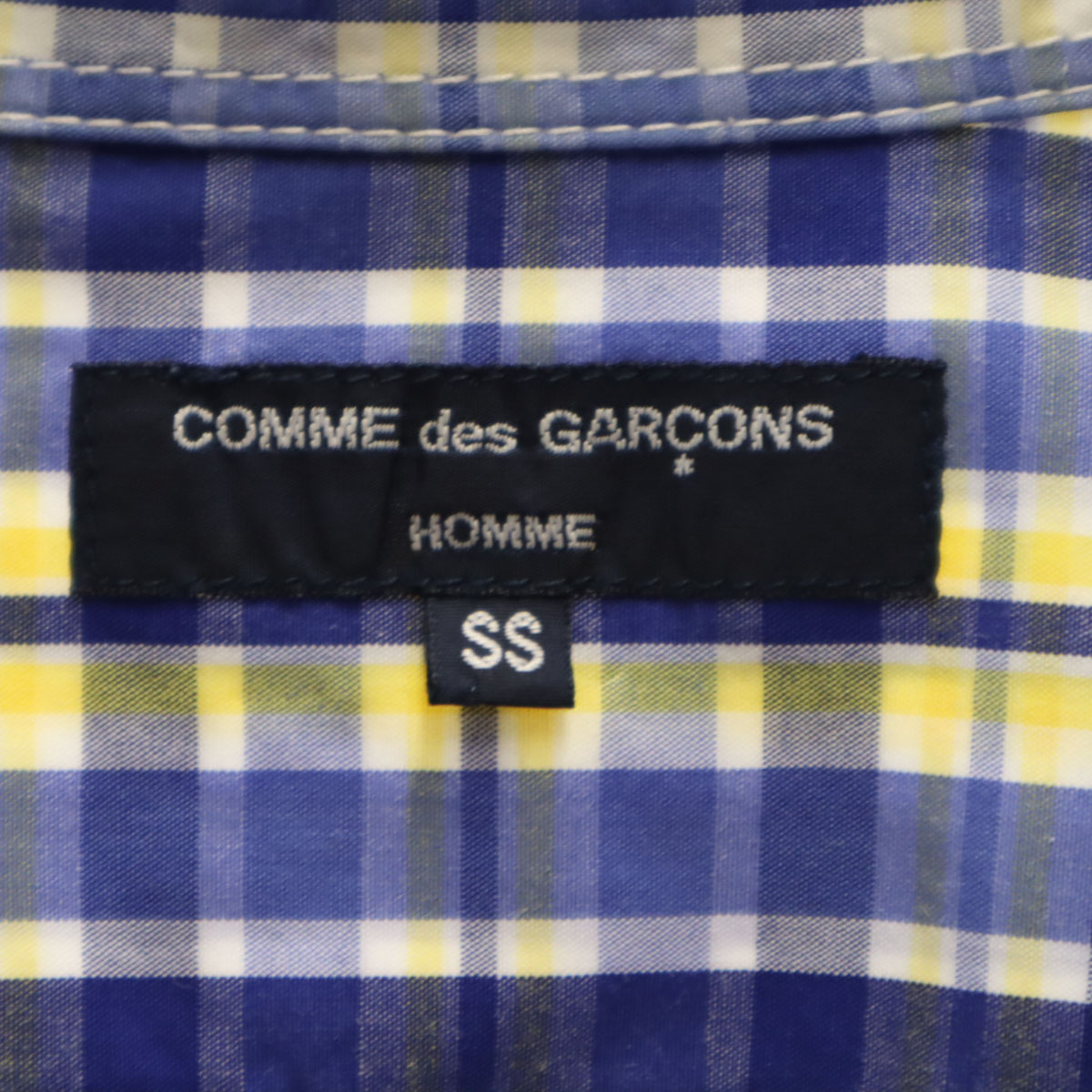 COMME des GARCONS HOMME 2007年 made in Japan Check Pattern Long