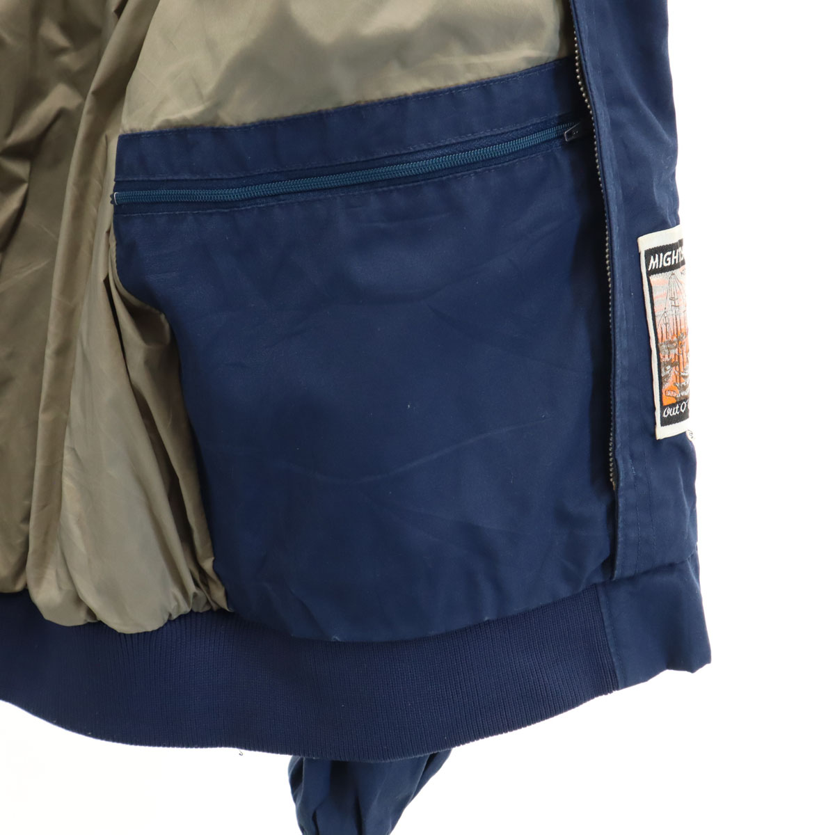 80sヴィンテージ！MIGHTY MACトラッカージャケットハーフベルテッド 80sヴィンテージ！MIGHTY MACトラッカージャケットハーフベルテッド