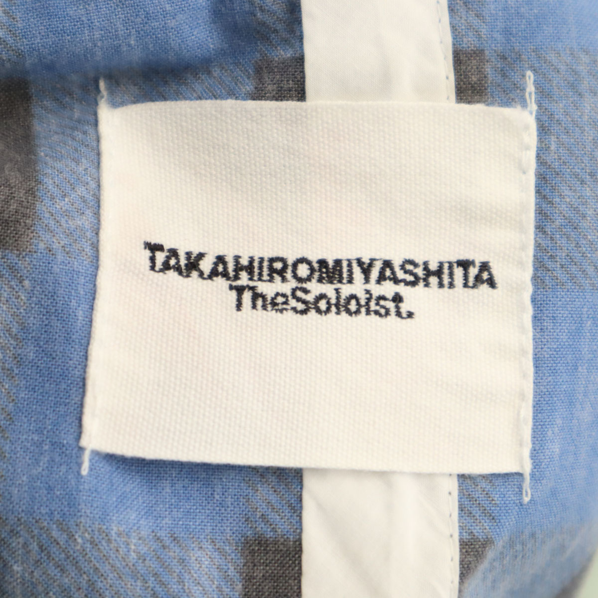 TAKAHIRO MIYASHITA The SoloIst. 17ss made in Japan Check Pattern