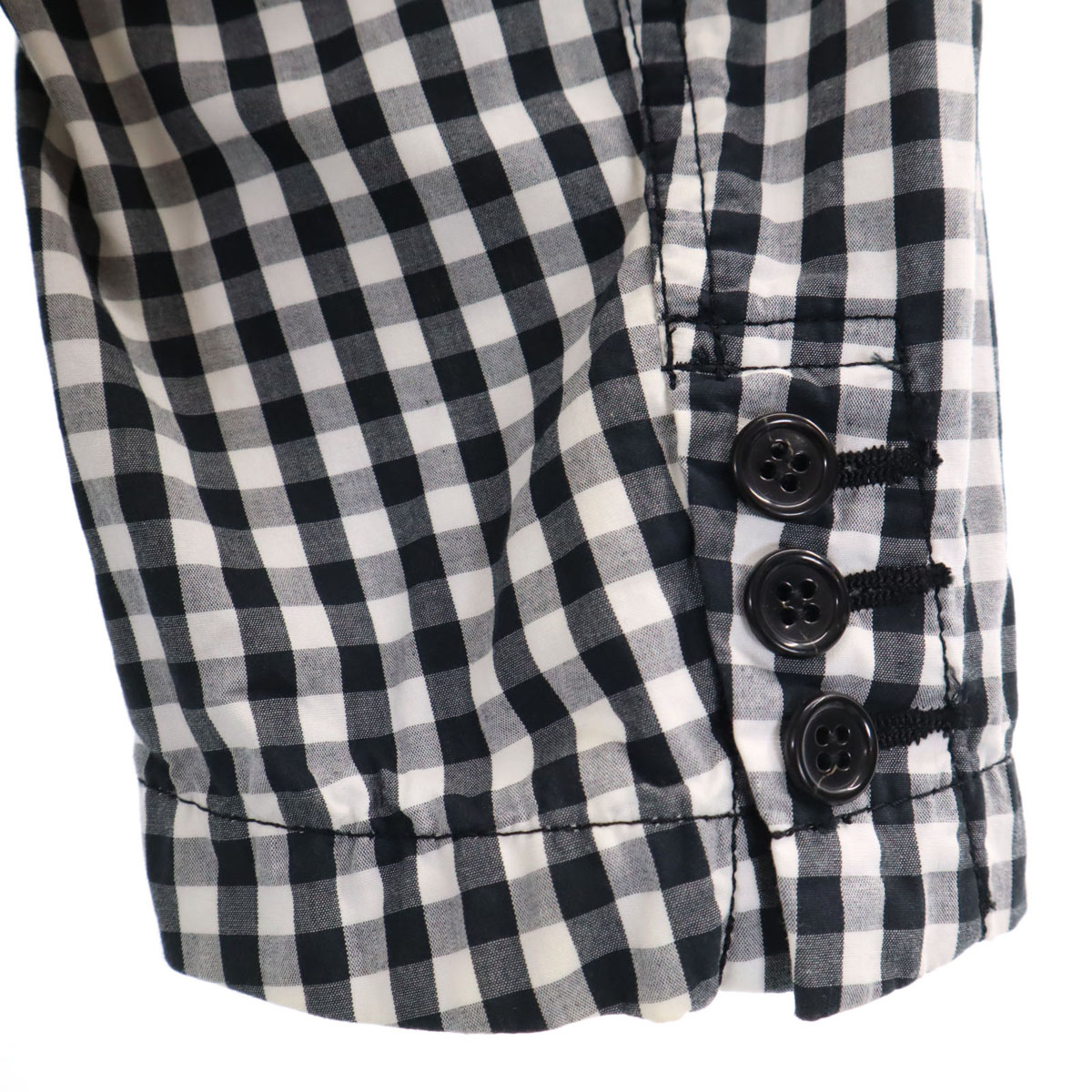 BLACK COMME des GARCONS made in Japan Check Pattern Jacket M white