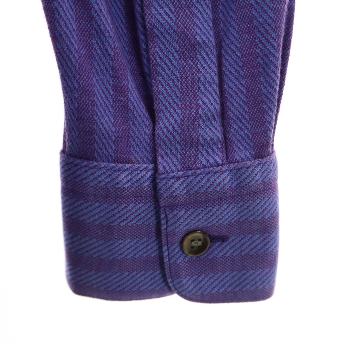 YVES SAINT LAURENT 90s Old Striped Pattern Long sleeve Polo shirt