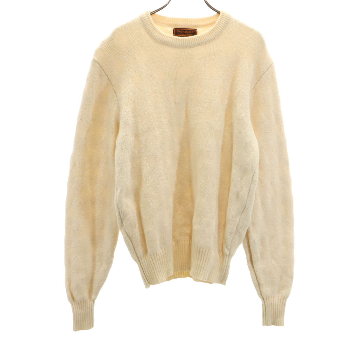 YVES SAINT LAURENT 80s vintage Overall handle Long sleeve sweater 