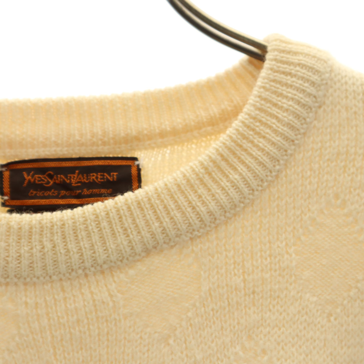 Yves Saint Laurent 80's ウール ロングスリーブ YVES SAINT LAURENT 80s vintage Overall handle Long sleeve sweater