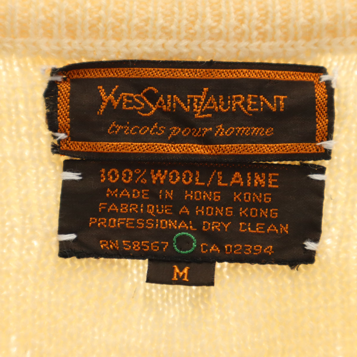Yves Saint Laurent 80's ウール ロングスリーブ YVES SAINT LAURENT 80s vintage Overall handle Long sleeve sweater