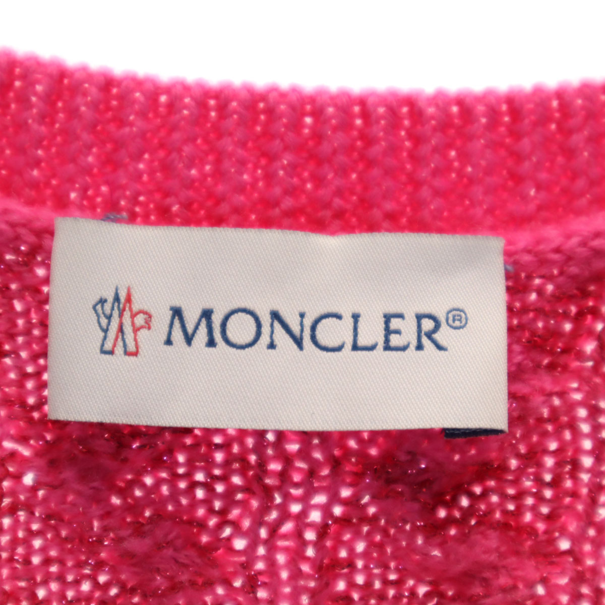 MONCLER Made in Bulgaria Long sleeve knit one piece 12 pink Kid's
