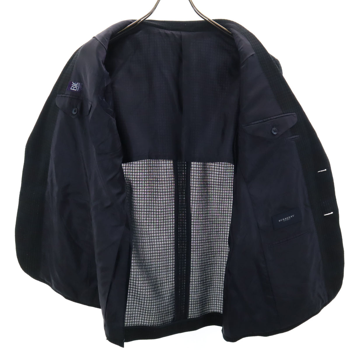 BURBERRY LONDON made in Japan tailored jacket A4 Navy Sanyo Shokai