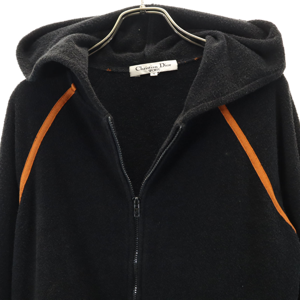 Christian Dior SPORTS 90s Old Long sleeve pile Zip hoodie M black