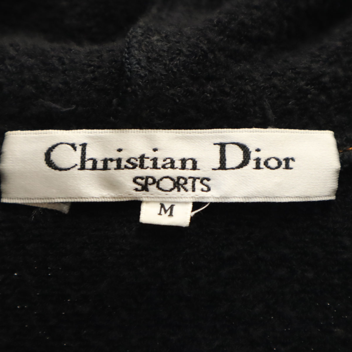Christian Dior SPORTS 90s Old Long sleeve pile Zip hoodie M black