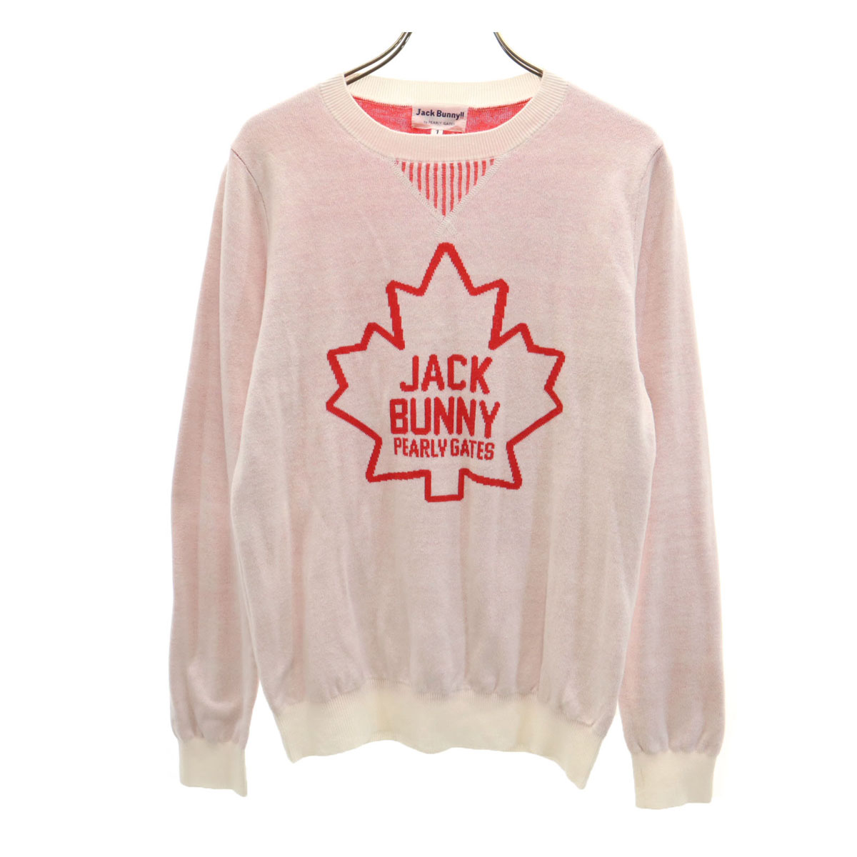 ジャケット　Jack Bunny by PEARLY GATES Jack Bunny!! by PEARLY GATES golf Long sleeve knit 1 White system