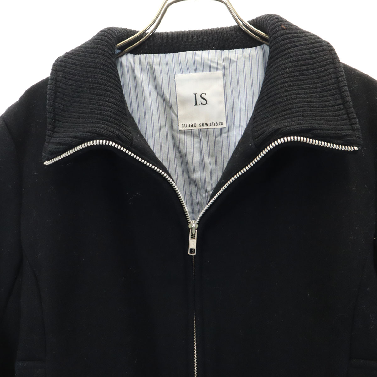 I.S. SUNAO KUWAHARA Made in Japan Wool Blend Zip jacket M Black 