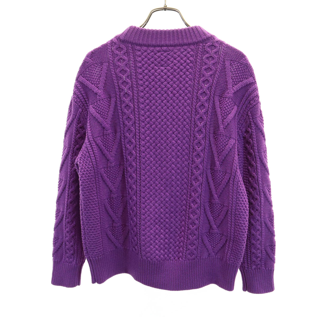 BATONER コットンニットTシャツ PURPLE サイズ3
