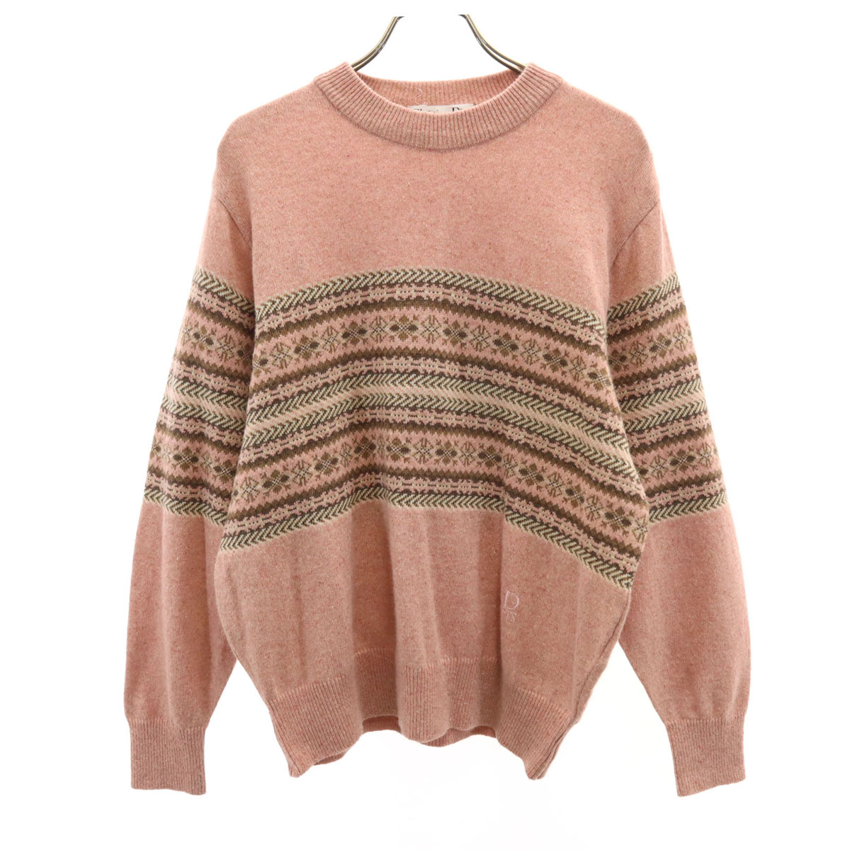 Christian Dior SPORTS 90s Old Nordic Pattern Long sleeve sweater L