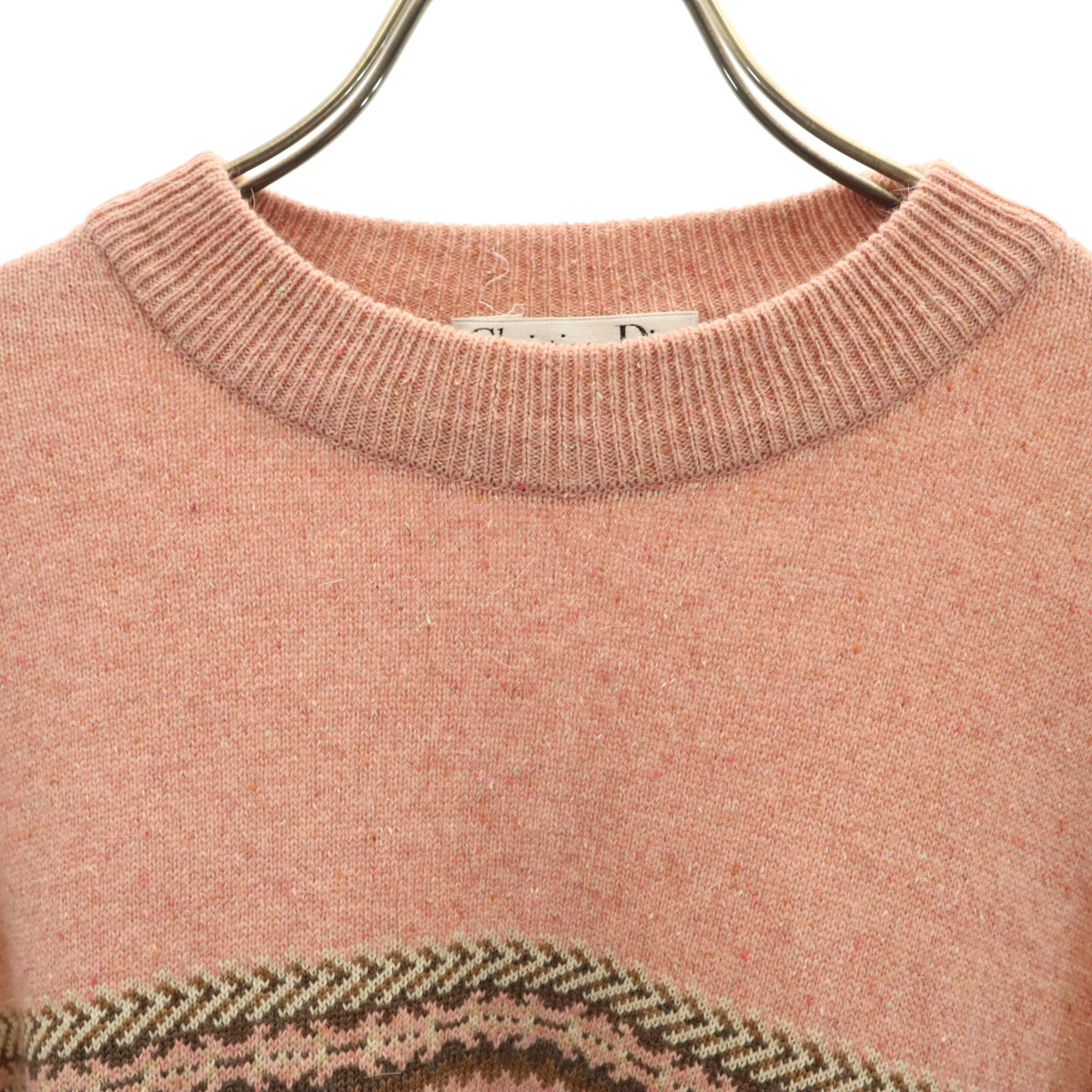 Christian Dior SPORTS 90s Old Nordic Pattern Long sleeve sweater L 