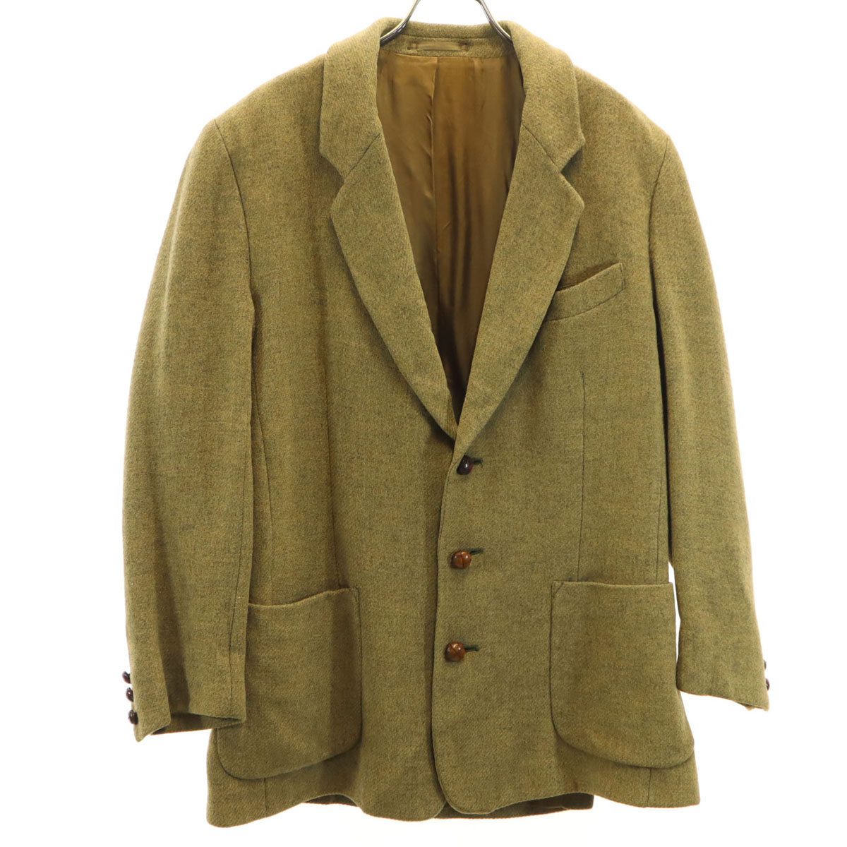 THOMAS BURBERRY トーマスバーバリー テーラードジャケット 48 カーキイエロー メンズ THOMAS BURBERRY tailored jacket 48 Khaki Yellow Men's | eBay