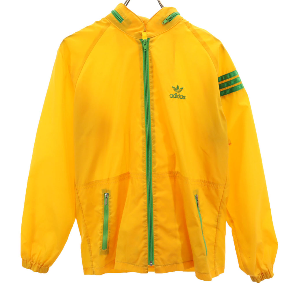 adidas 70s Vintage Descente Trefoil logo Nylon jacket M yellow