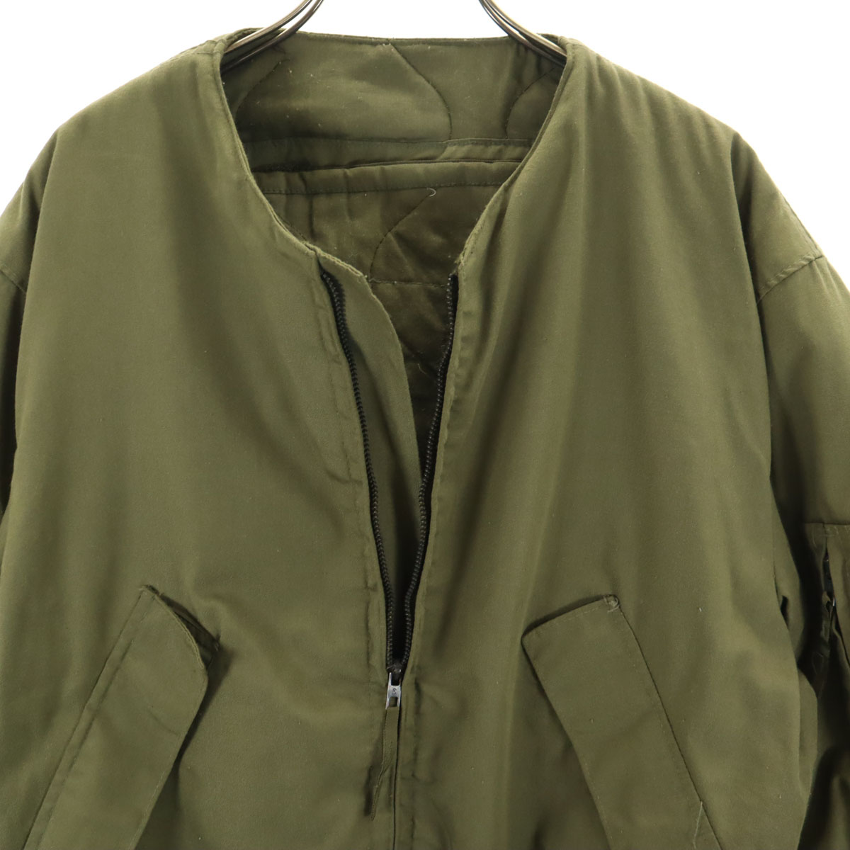 US ARMY 80s Old CVC Tankers Jacket khaki Inner tag, collar