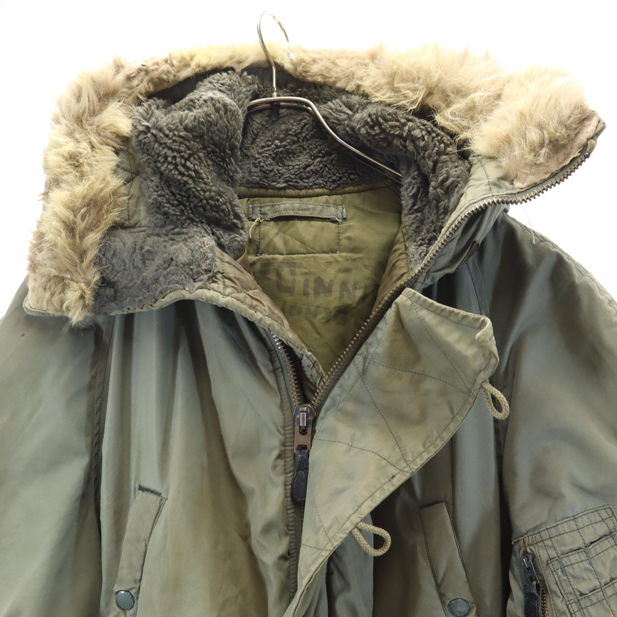 US ARMY 60s Vintage Comber Zip Coyote Fur N-3B Flight jacket