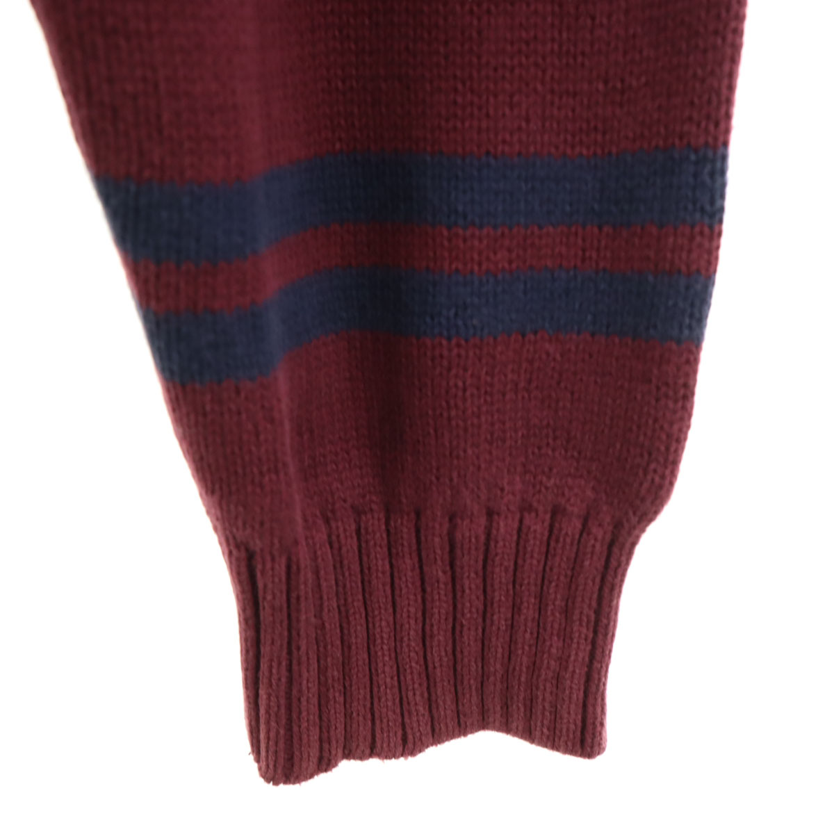 TOMMY HILFIGER 90s Old Border Pattern Long sleeve sweater M 
