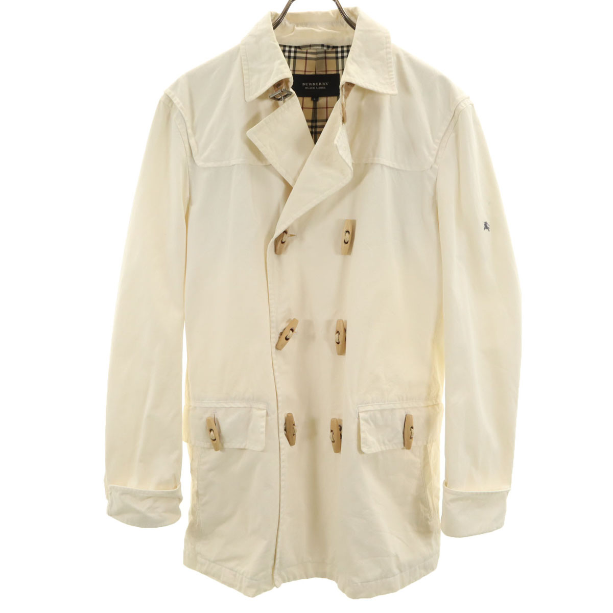 BURBERRY BLACK LABEL ベルベット ジャケット L 金ボタン BURBERRY BLACK LABEL Toggle button double-breasted Jacket L Sanyo