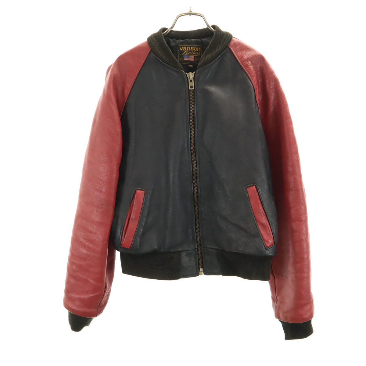 バンソンレザー Made in USA genuine leather Blouson 36 black Jacket 