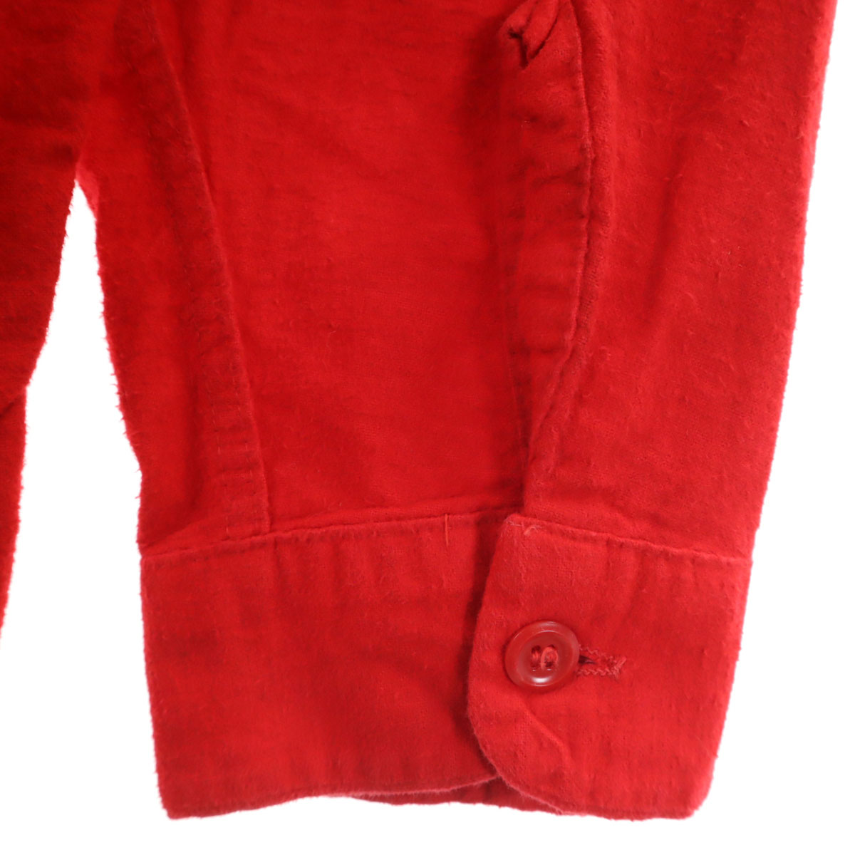キングコール 50s 60s vintage Long sleeve cotton Flannel shirt Red 
