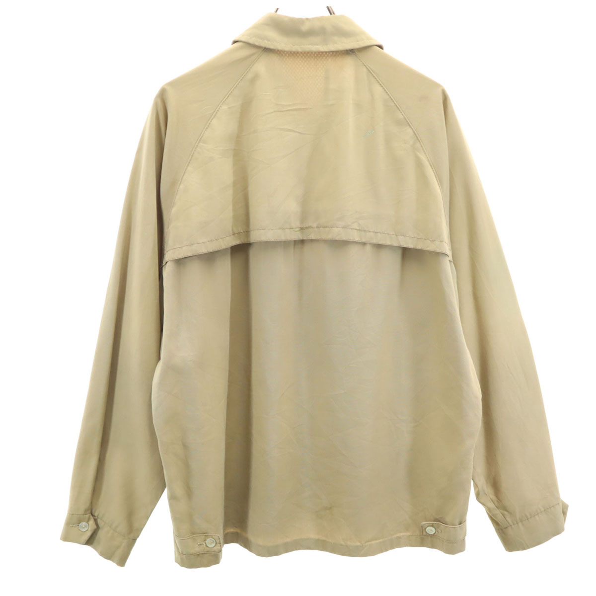 VINTAGE 50s 60s Lightning Zip Drizzler Jacket beige Swing top