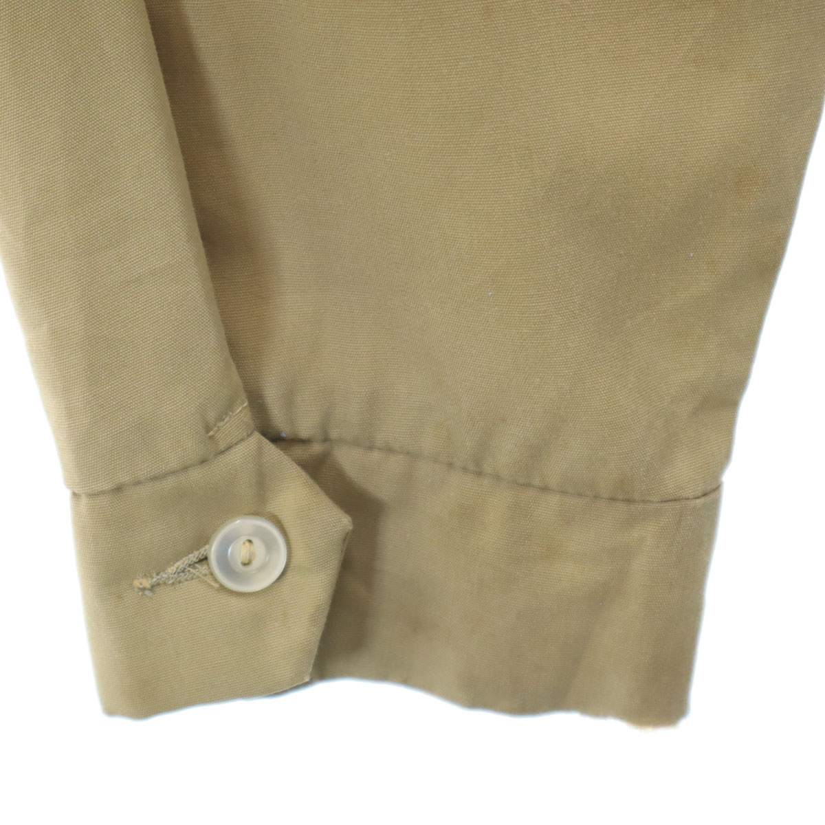 VINTAGE 50s 60s Lightning Zip Drizzler Jacket beige Swing top