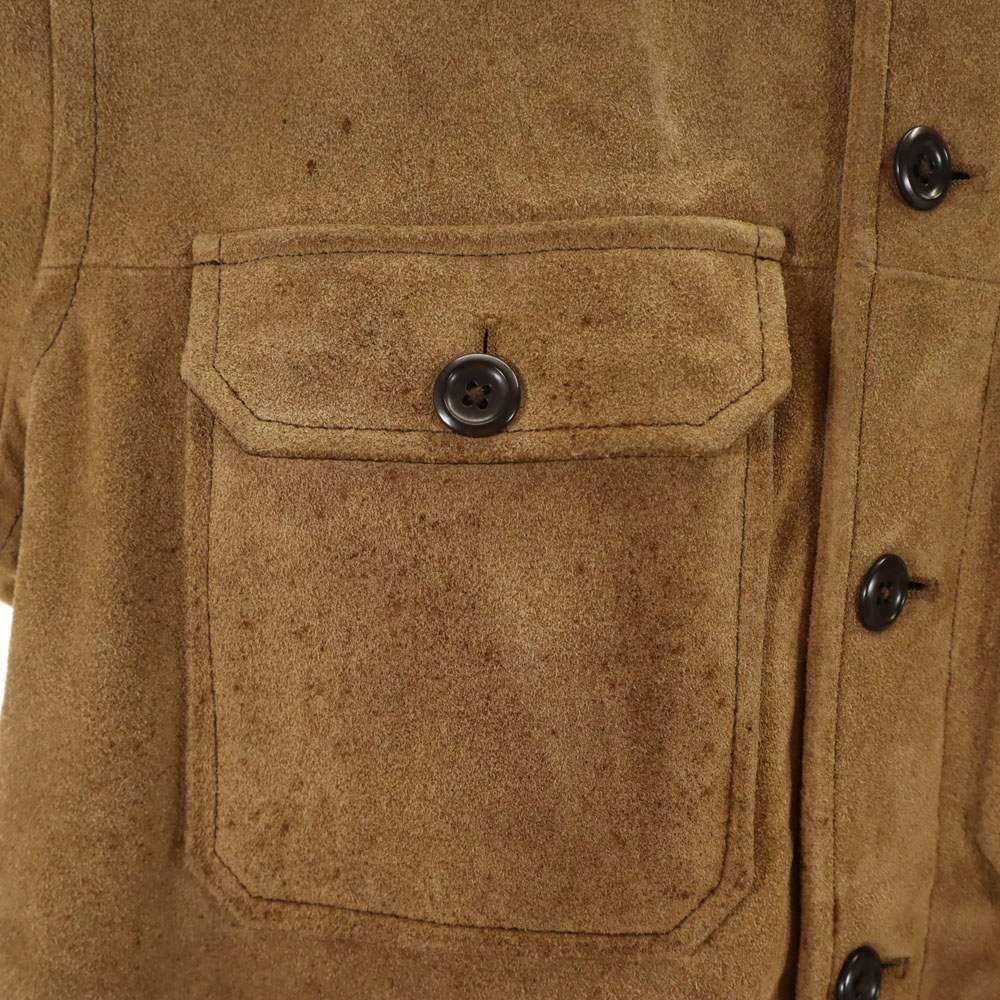 GAP 90s Old Navy Tag suede Shirt jacket S beige Men's | eBay