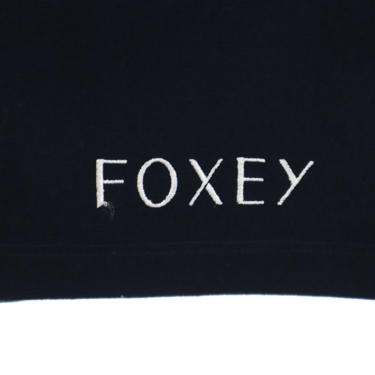 美品¥66,960♡FOXEY\"Hoodie Linen Jacket\"(Ｆ) FOXEY NEW YORK made in Japan Long sleeve Zip hoodie 40 Navy