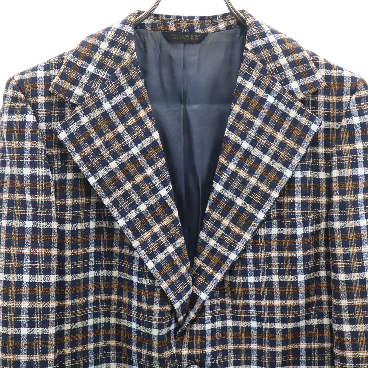 JC PENNEY 80s Vintage Union Ticket Check Pattern tailored jacket 