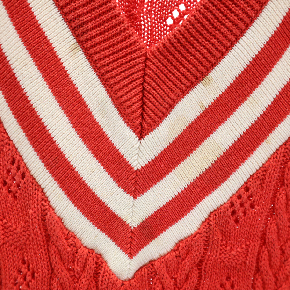 Christian Dior SPORTS 90s Old Long sleeve V neck sweater M Red