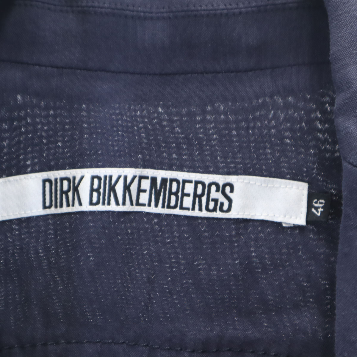 DIRK BIKKEMBERGS Made in Italy Linen Blend tailored jacket 46 Navy