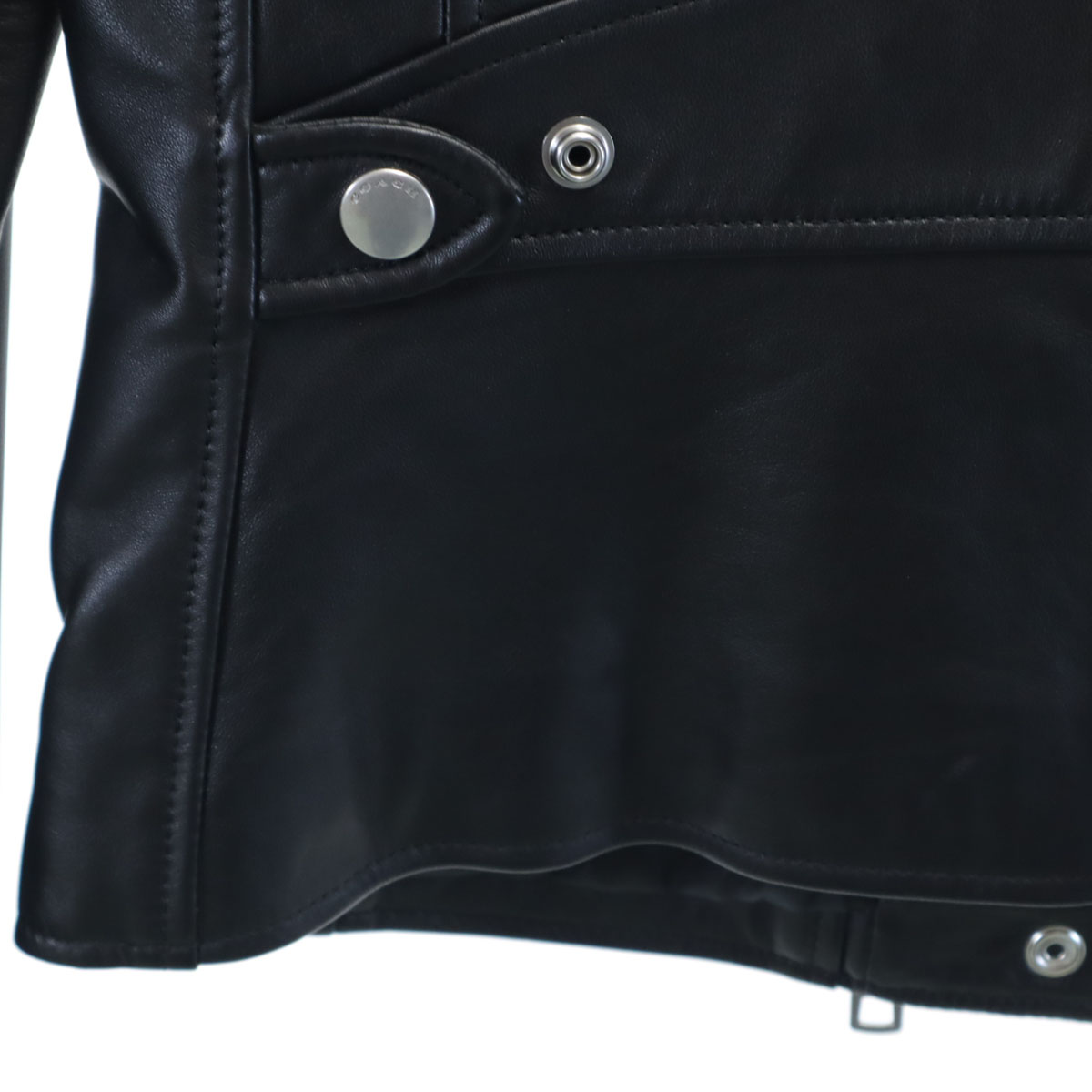 [H]SHEEP LEATHER 70‘S SPORTS JACKET COACH Sheep leather Riders jacket S black F86528 UPTOWN