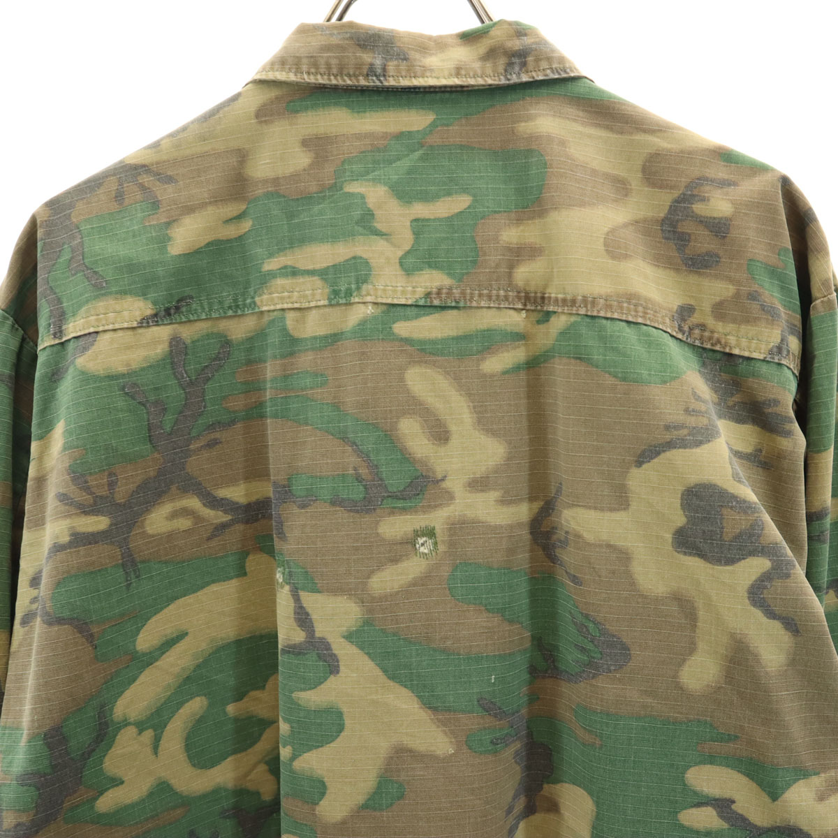 ジャケット・アウター 60s US.Army GREEN LEAF JUNGLE FATIGUE Vintage 1960s Vietnam War US Army Jungle Fatigue Jacket