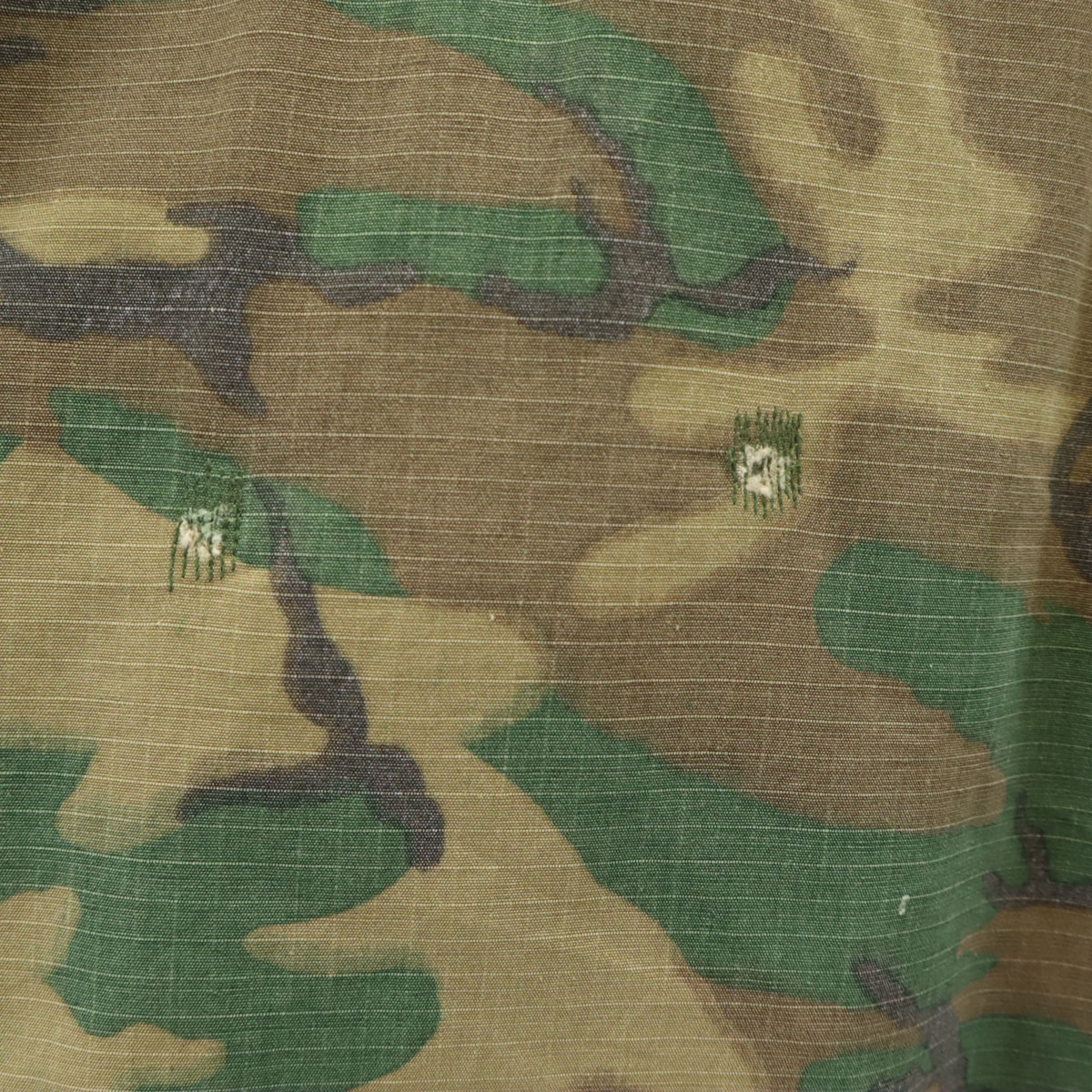 US ARMY 60s 70s Vintage 5th Brown Leaf Camo Pattern Jungle Fatigue