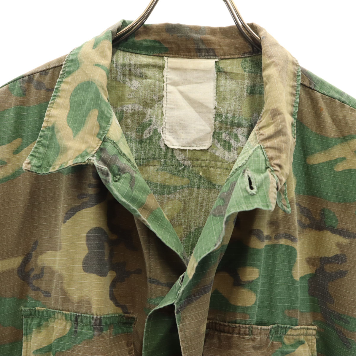 ジャケット・アウター 70's USARMY Jungle Fatigue Shirt 5th M/L Jungle Fatigue Shirt Vietnam War, Dated 1970, Size Medium