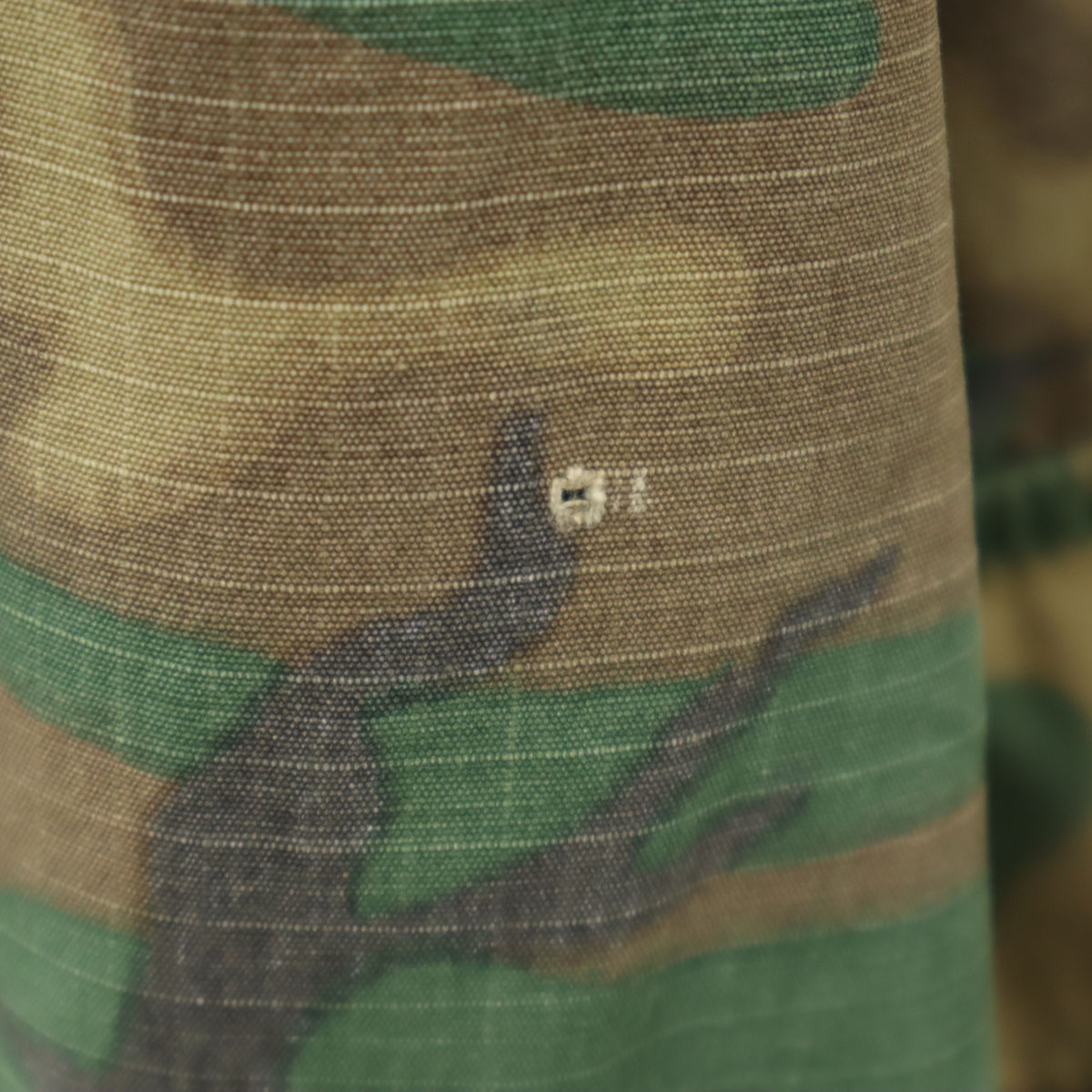 US ARMY 60s 70s Vintage 5th Brown Leaf Camo Pattern Jungle Fatigue
