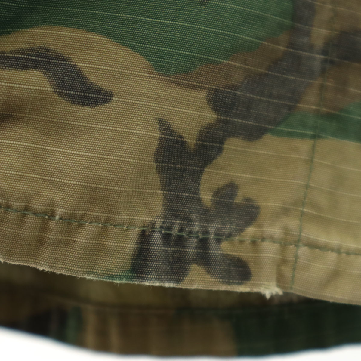 US ARMY 60s 70s Vintage 5th Brown Leaf Camo Pattern Jungle Fatigue 