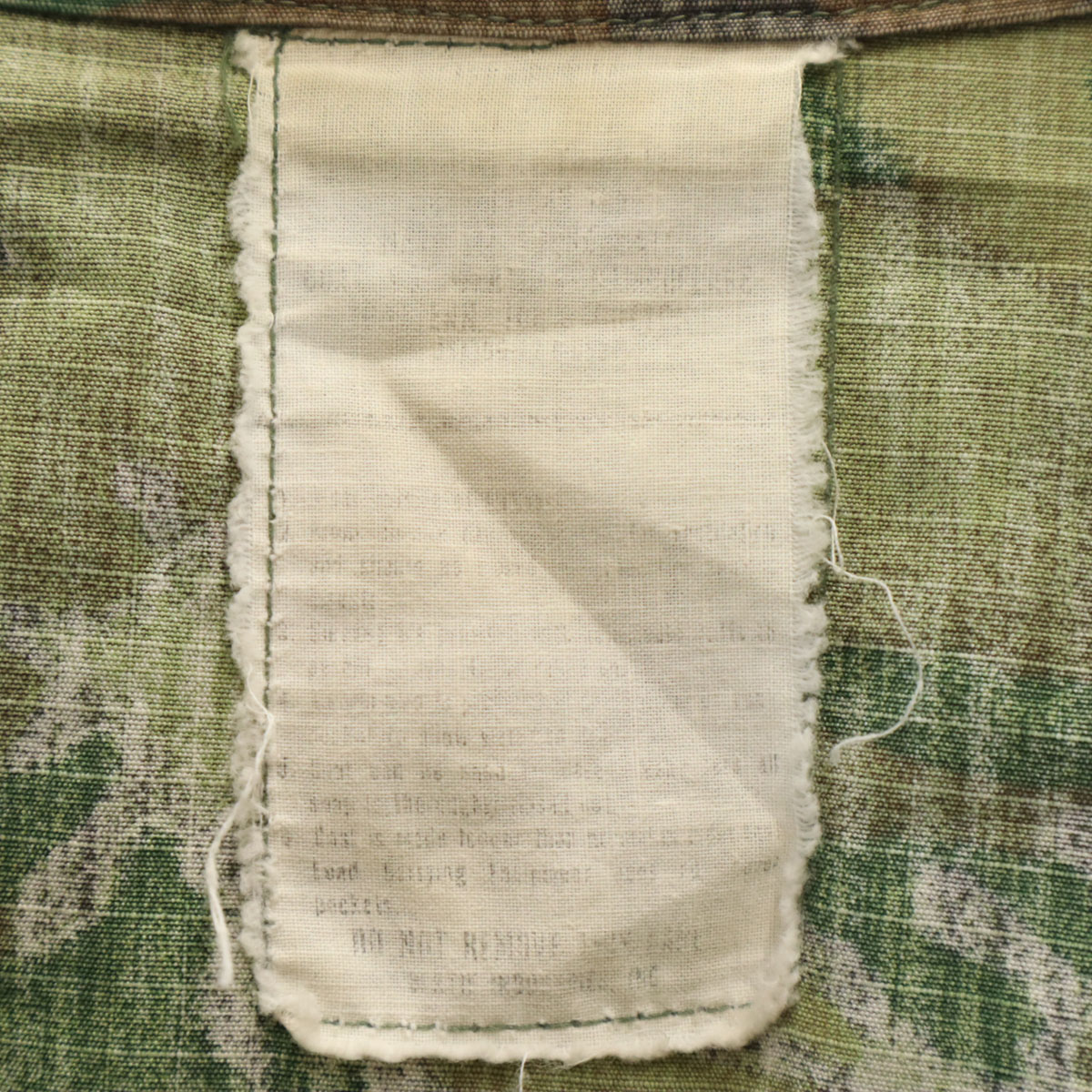 US ARMY 60s 70s Vintage 5th Brown Leaf Camo Pattern Jungle Fatigue 