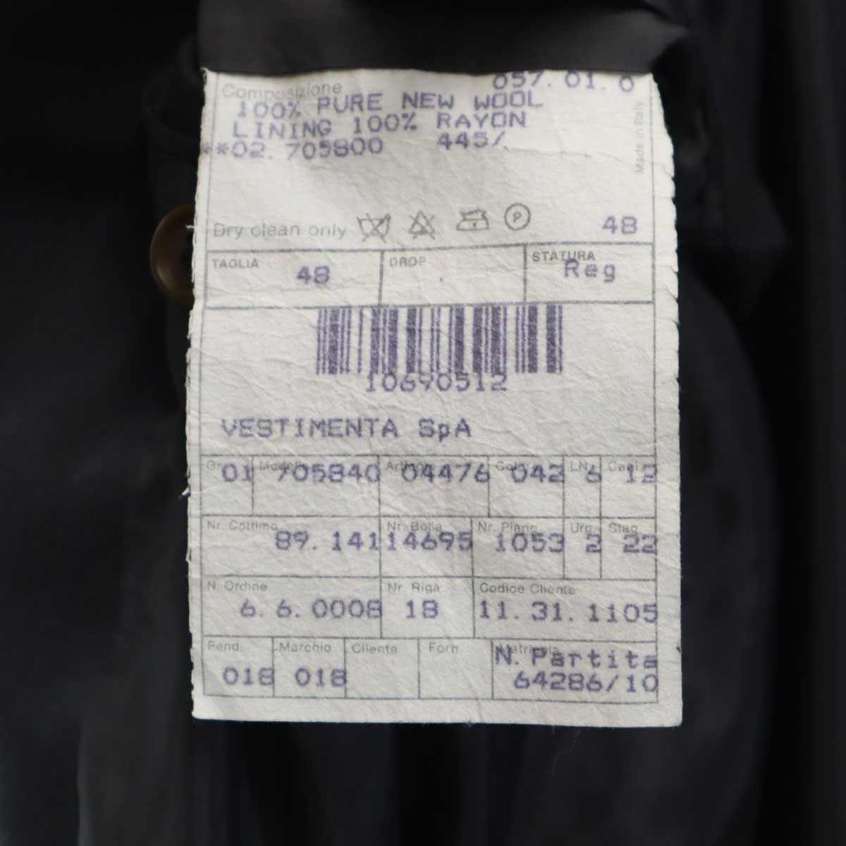 GIORGIO ARMANI 80s 90s Made in Italy Old double tailored jacket 48