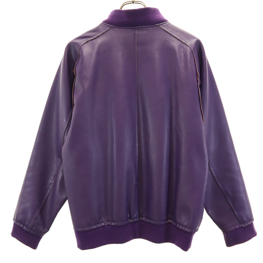 ニードルス　レザージャケット　ネペンテス Needles made in Japan leather jacket XS purple Nepenthes Blouson