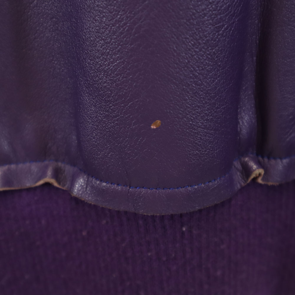Needles made in Japan leather jacket XS purple Nepenthes