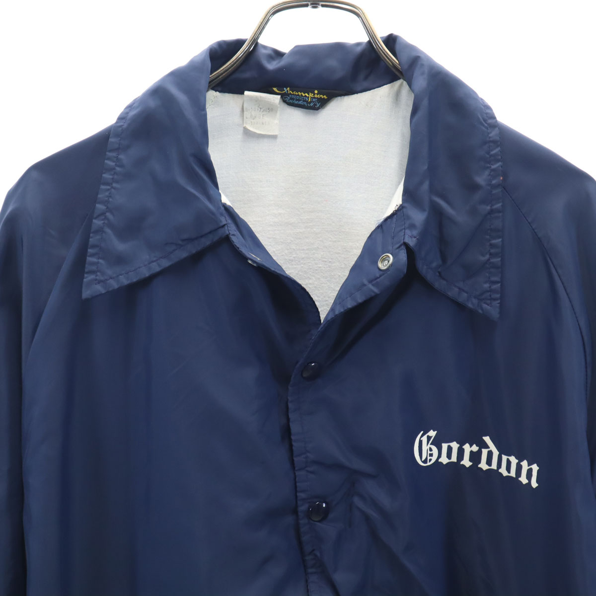Champion 70s Vintage Runners Tag Black Tag Coach jacket L blue 