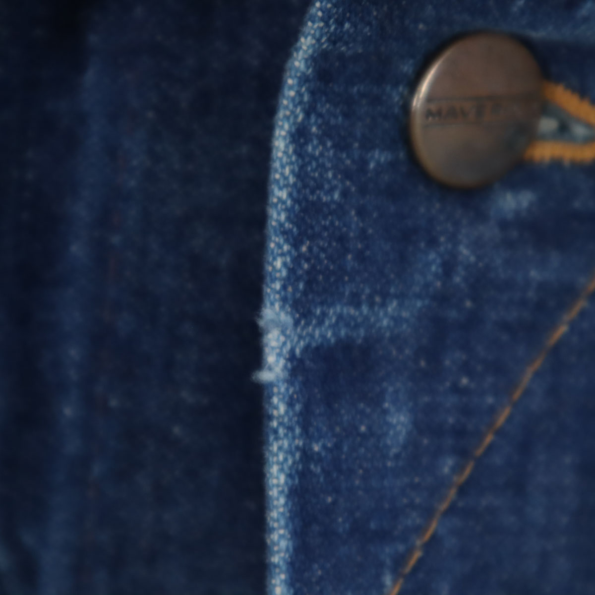MAVERICK 70s 80s Vintage Made in USA Denim Jacket 36 blue BLUE 