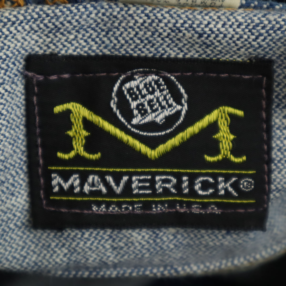 MAVERICK 70s 80s Vintage Made in USA Denim Jacket 36 blue BLUE