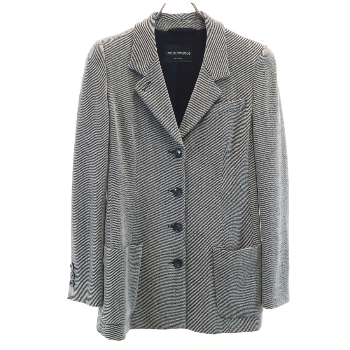 Emporio Armani made in Italy tailored jacket 42 gray Women | eBay