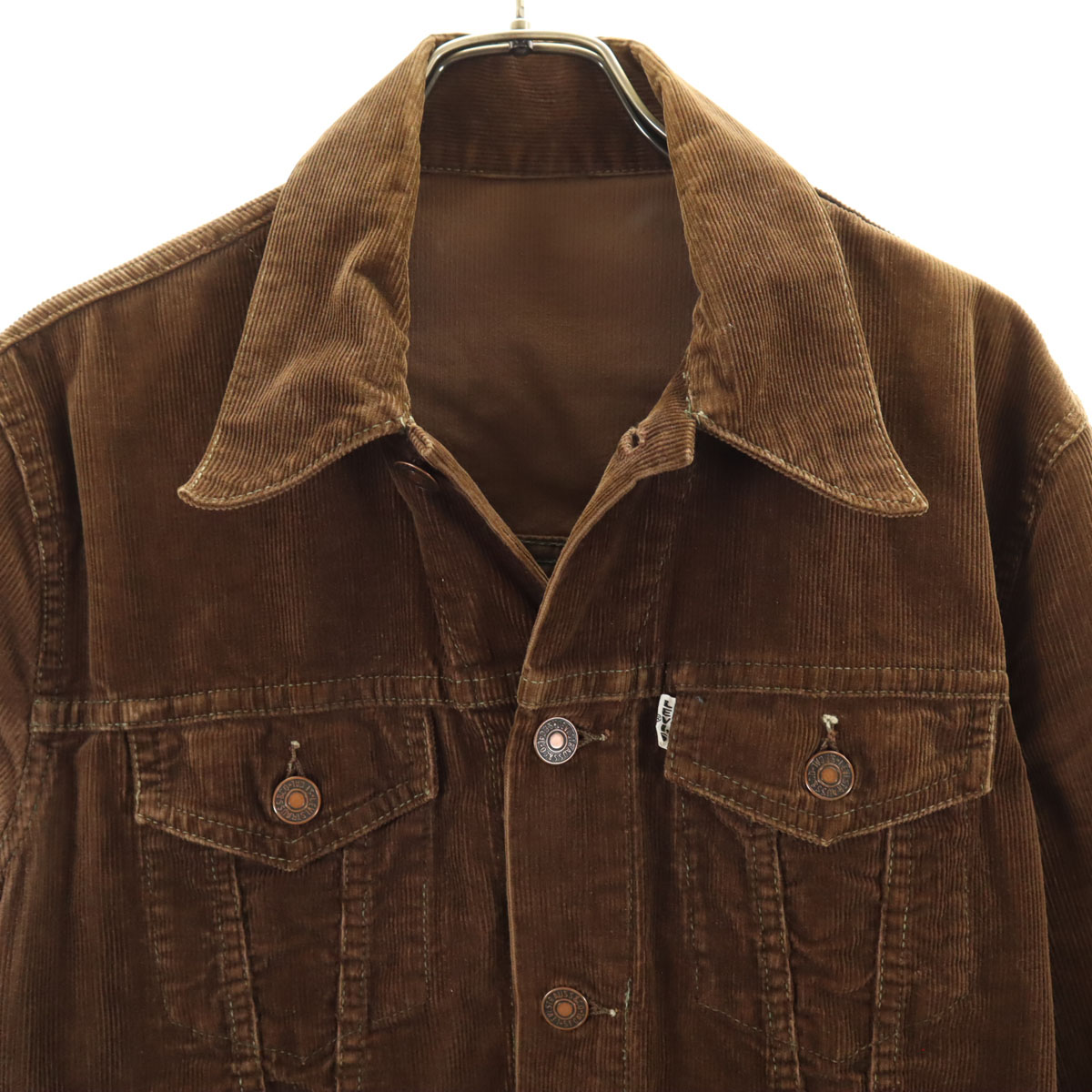 【専用】VINTAGE Levi's corduroy jacket Levi's 70s Vintage White Tab Big E Button Back 347 Slim fit