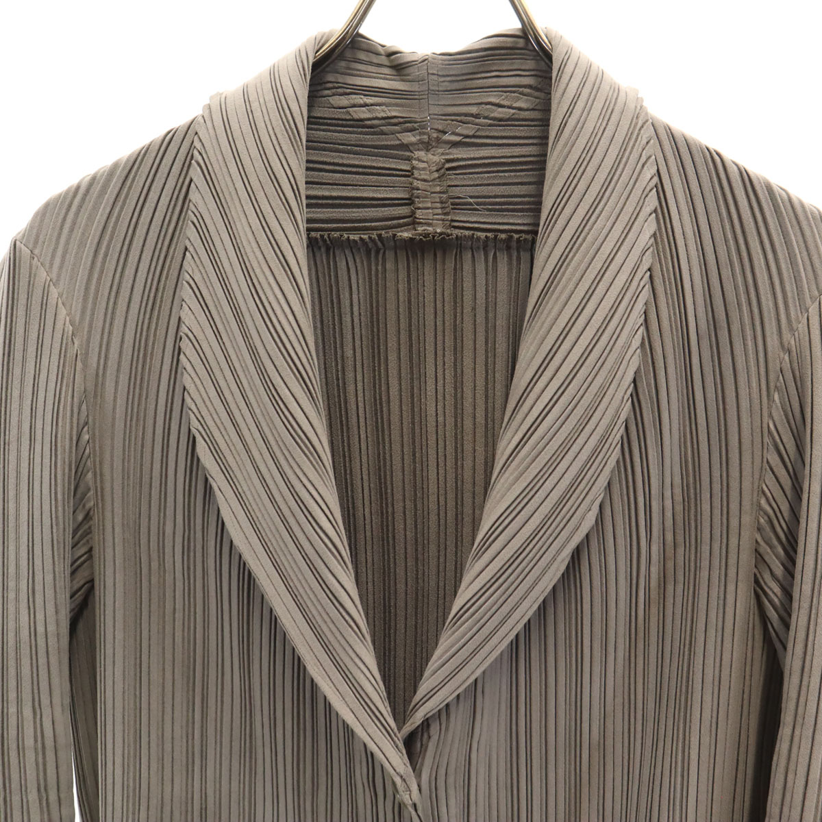 ISSEY MIYAKE 90s Old Made in Japan Pleated tailored jacket 3 beige 