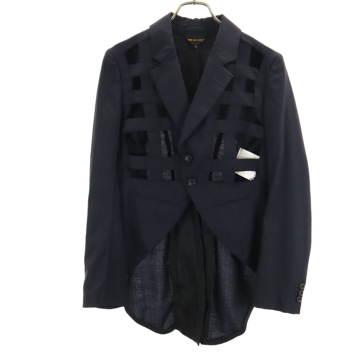 comme des garson コムデギャルソン ジャケット M 2011 COMME des GARCONS 2011年 Made in Japan Wool Blend Pinstripe