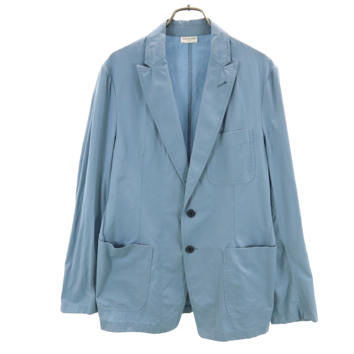 古着　dries van noten ジャケット　水色 DRIES VAN NOTEN Made in Bulgaria tailored jacket 46 Light blue